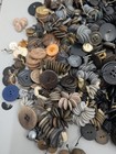 Massive Lot Of Antique To Vintage Buttons Inc  Glass  Metal  Mop
