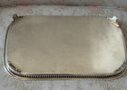 Vtg Silver-plated Ornate 19 3 4  Rectangular Serving Tray  Pierced Gallery Rims