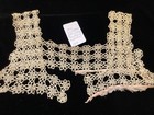 1318    vintage C1920s Fancy Hand Tatted Floral Lace Yoke Corset Cover Nightgown