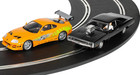 Scalextric Fast   Furious Toyota Supra Vs Dodge Charger 1 32 Slot Car Set C1458t