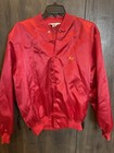 Vintage Quality Mat Company Satin Jacket Adult Xl Red Made In The Usa