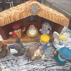 2002 Fisher Price Little People 12-piece Nativity Set No Box