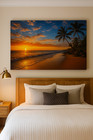 Sea Beach Sunset Landscape Wall Art Canvas Painting Print Art Poster Home D  cor