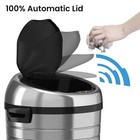 23 Gallon Stainless Steel Touchless Sensor Trash Can With Odor Control System