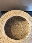 Vintage Beautiful Round Hand-woven Basket W bulbous Vase Shape