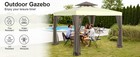 Gazebo Canopy Tent Outdoor Gazebo For Backyard   Patio  W  Mosquito Netting