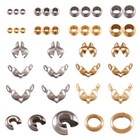 1 Box 304 Stainless Steel Crimp Beads And Bead Tips Crafts Jewelry Findings Kits
