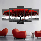 5pcs Canvas Print Paintings Landscape Pictures Wall Art Modern Living Room Decor