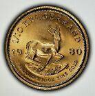 South Africa Gold Krugerrand 1 10 Oz - Bu - 1980