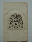 1756  Antique Print Family Crest Coat Of Arms Booth Earl Of Warrington