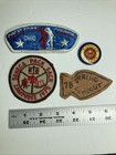 Ymca Indian Guides Patches - Lot Of 2 Patches  1 Leather Patch And One Lapel Pin