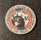 Mahoney s Silver Nugget Casino  1 00 Gaming Poker Chip N  Las Vegas  Nv Nevada