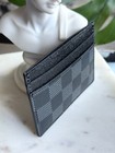Iconic Lv Style Card Holder Black Gray