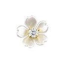100 Pcs Pearl Flower-shaped Rhinestone Buttons For Jewelry Making Sewing Craft