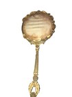 Vtg Matson Hand Held Vanity Mirror Goldtone 3d Relief Rose Glam Ornate Needs Tlc