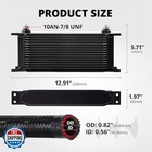 Evil Energy 10 Row Oil Cooler Kit  10an Transmission Engine Cooler British Ra