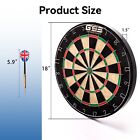 Pro Bristle Dart Board Game Set  Sisal Dartboard W six 17 Grams Steel Tip Darts
