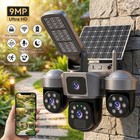 4x Camaras De Seguridad Para Exterior Solar Wifi Inalambrica Con Vision Nocturna