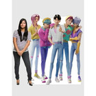 Kpop Demon Hunters Saja Boys Cardboard Cutout Standee     Life Size Multi Color