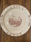 Rare Wallace China El Rancho Pattern Western Cowboy Large Chop Plates  13 25  