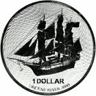 2022 1 Oz  9999 Cook Islands Silver Hms Bounty 1  Coin Pirate Ship Mutiny