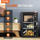 Vevor Single Door 3 5 Cu ft Safe Box With Key Lock   Password Led Light Black