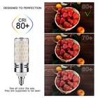 16w E12 Led Corn Bulb Light 6000k Candelabra Ceiling Fan Lamp Daylight White  us
