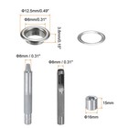 100pcs - Grommet Tool Kit 8mm Copper Grommet Eyelet Set With Hole Hollow Punch