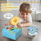 Toddler Phonograph With 96 Music Learning Cards  Educational Gift