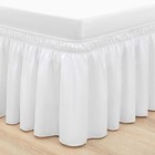  Bed Skirt Queen Size 15 Inch Drop  Elastic Bed Skirting Queen-15  Drop White