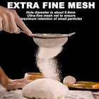 Tastyway 3 Pcs Fine Mesh Strainers For Kitchen Stainless Steel Metal Hand Sieve