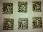 Abraham Lincoln Black 4 Cent Stamp Antique Vintage  set Of Ten 
