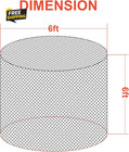 6   6 Ft Large Round Bale Hay Net For Horses Slow Feeder Hay Net For Livestock
