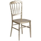  10 Pack  Gold Resin Napoleon Chair - Commercial Quality Wedding Banquet Chair