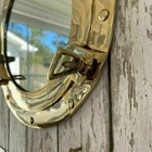 12  Vintage Shiny Finish Brass Glass Porthole Boat Window Nautical Ship Gift