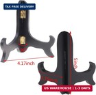 5  Wooden Display Stands Black Foldable Wood Easel Stands With Gold Latch   6pcs