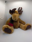Dan Dee Moose Raindeer Plush Soft Cuddly 12 5  In Christmas Scarf Adorable Toy