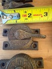 Lot Of 20  Antique Cast Iron Victorian Window Locks 1800s Original Hardware