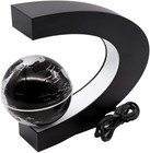 Magnetic Levitation Floating Globe 3 Inch With Led Lights C Shape World Map For