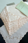Vintage Cocktail Napkins Hand Embroidered Madeira Marghab Simplicity Pink Set 12