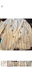 Banana Republic Linen Blend Stripe Suit Size 4 Blazer Pants Euc Alva