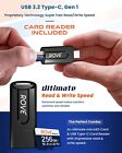 Rove Ultimate Micro Sd Microsdxc 256gb Memory Card With Usb 3 2 Type-c Reader