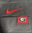 Nwt -nike Georgia Bulldogs Sideline Coaches Shirt Mens L Grey Ss Button-go Dawgs