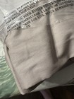 Pottery Barn Baby Dahlia Crib Skirt  White   Taupe Cotton  Fits Crib