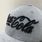 Coca-cola Stretch Script Baseball Cap Fit Sz One Size Grey 23637  new 