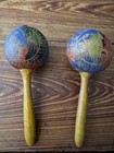 Vintage - Antique Pair Of 1940   s - 1950   s Solis Maracas And Castanets