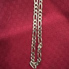 Italy 925 Sterling Silver Gold Tone Lirm Necklace 8 5    Lobster Clasp Unisex