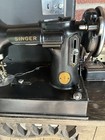 Singer 221-1 Featherweight Sewing Machine Carrying Case Extras 1946 As Is
