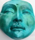 Original Buddha Wall Sculpture  Durable Cast Stone  Handmade By Claybraven