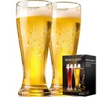 Beer Glasses Pint Glasses Set Of 2  Pilsner Wheat Beer Glasses  Glasses 14 Oz